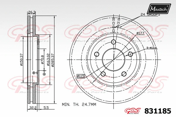 Brake Caliper (6252002)