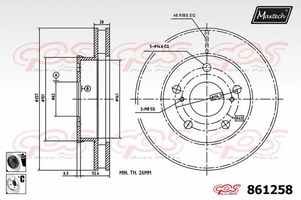 Repair Kit, brake caliper (70200807)