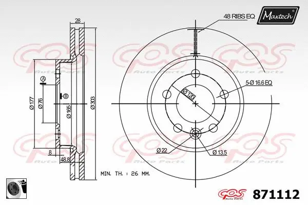 Guide Bolt, brake caliper (71810111)
