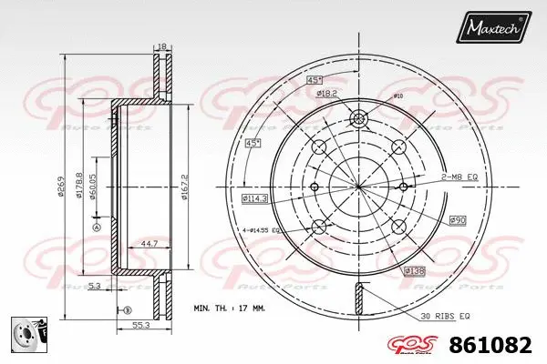 Guide Bolt, brake caliper (71810055)