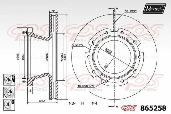 Guide Sleeve Kit, brake caliper (70160096)