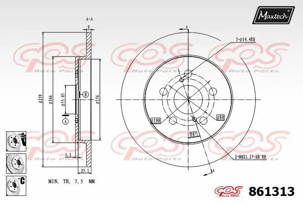 Seal, brake caliper piston (70180389)