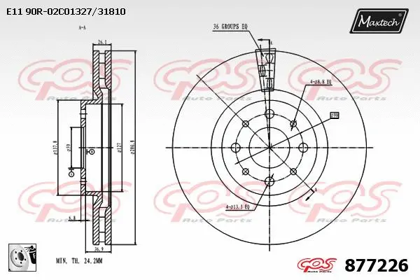 Guide Bolt, brake caliper (71810239)
