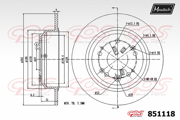 Steering Knuckle, wheel suspension (5227020)