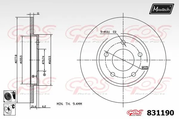 Brake Disc (881411)
