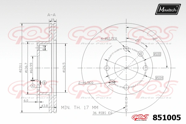 Brake Disc (863318)
