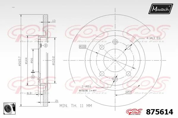 Brake Disc (871110)