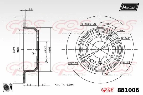 Brake Disc (855045)