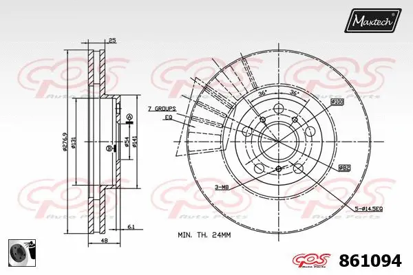 Guide Bolt, brake caliper (71810208)