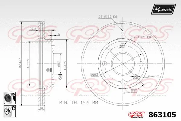 Brake Disc (861245)
