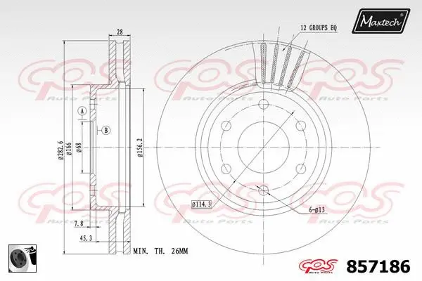 Piston, brake caliper (72935011)
