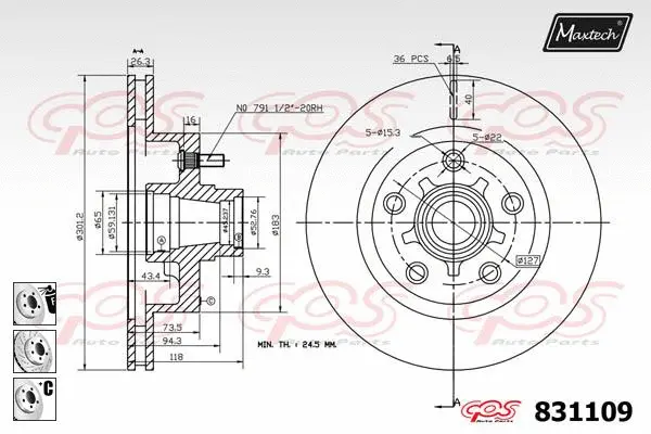 Repair Kit, brake caliper (70200858)