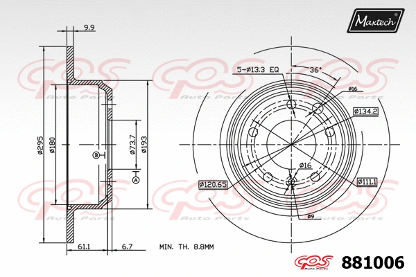 Brake Disc (861319)