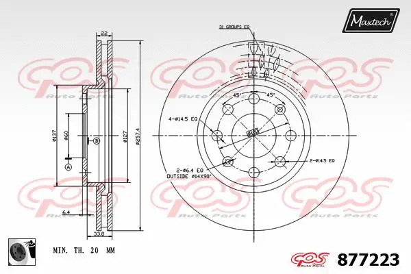 Repair Kit, brake caliper (70200308)
