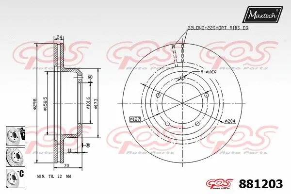 Repair Kit, brake caliper (70200503)