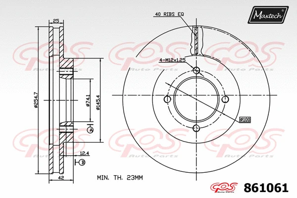Piston, brake caliper (72938029)
