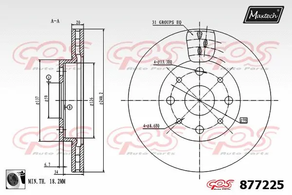 Repair Kit, brake caliper (70200610)