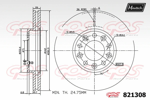 Repair Kit, brake caliper (70200872)