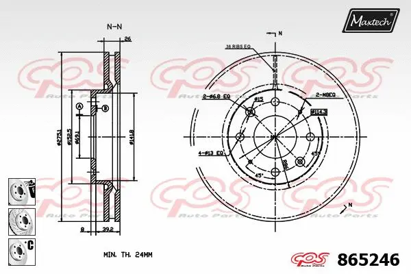 Repair Kit, brake caliper (70200466)
