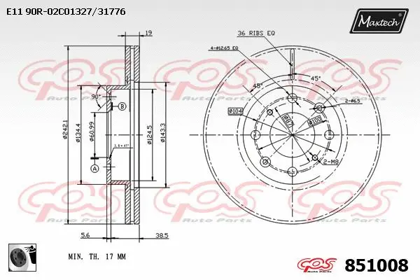 Brake Caliper (6274500)