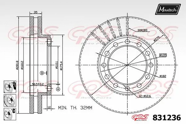 Brake Caliper (6275600)