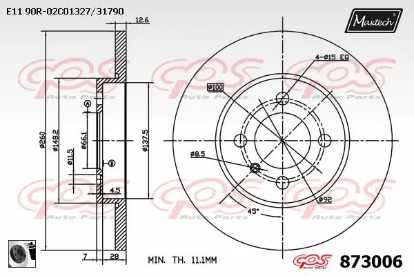 Brake Disc (861242)