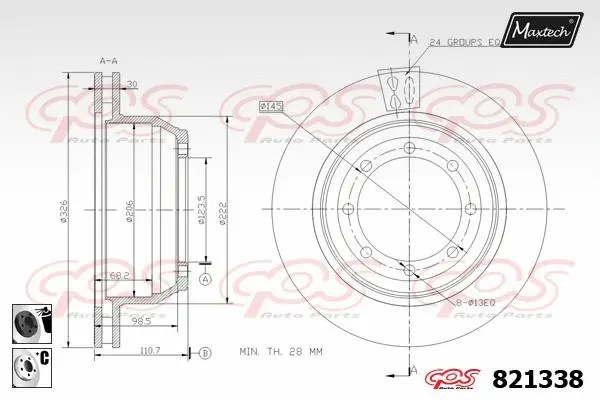Repair Kit, brake caliper (70200037)