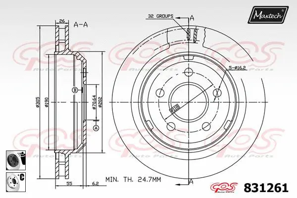 Guide Bolt, brake caliper (71810099)