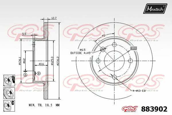 Brake Disc (827008)