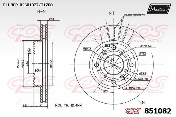 Piston, brake caliper (72934007)