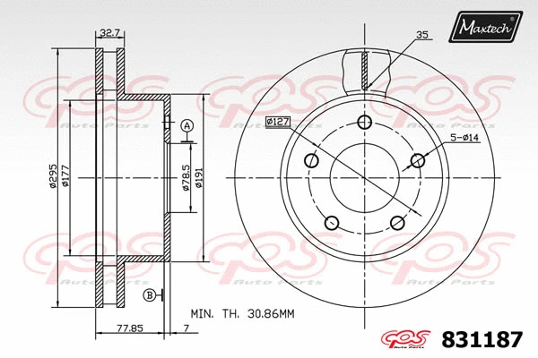 Guide Bolt, brake caliper (71810008)