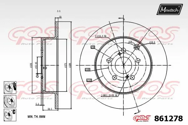Guide Sleeve Kit, brake caliper (70160087)
