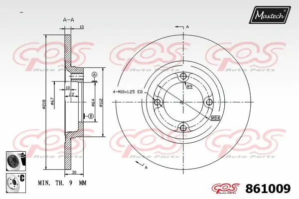 Piston, brake caliper (72942002)