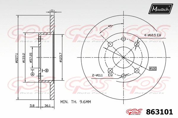 Brake Disc (861238)