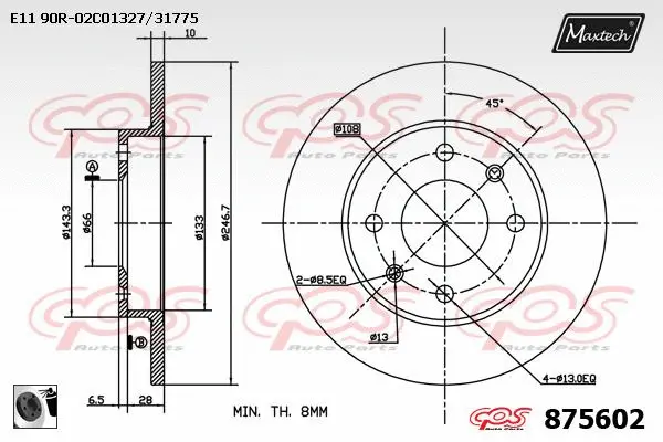 Brake Disc (861300)