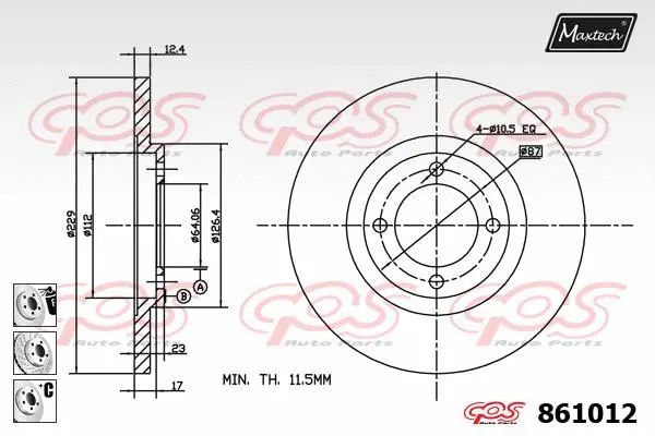Brake Disc (851124)