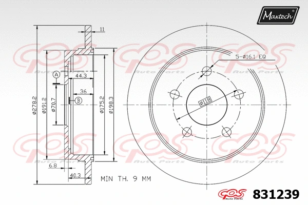 Brake Disc (827038)