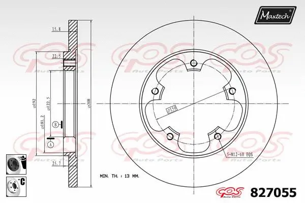 Seal, brake caliper piston (70180180)