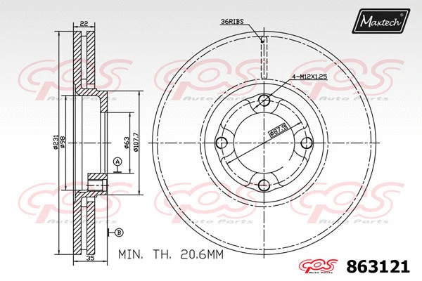 Brake Disc (871099)