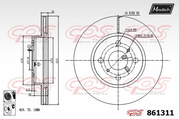 Repair Kit, brake caliper (70200292)