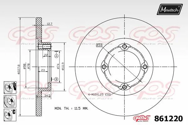 Brake Disc (871057)