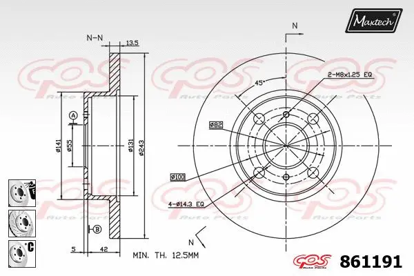 Repair Kit, brake caliper (70200113)