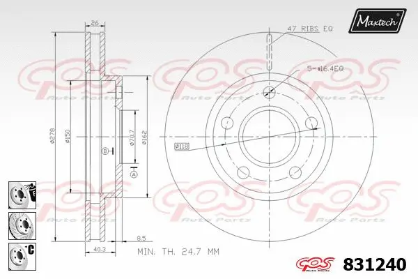 Brake Disc (827045)