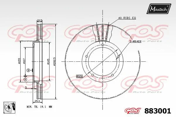 Piston, brake caliper (72934035)