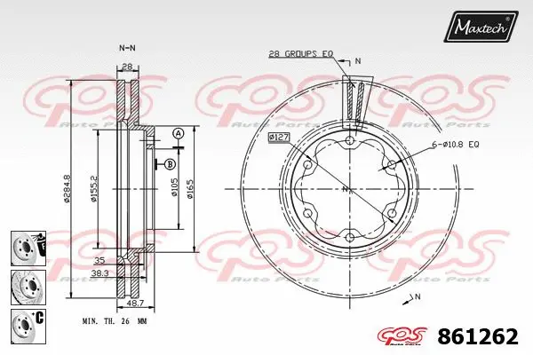 Brake Disc (873010)