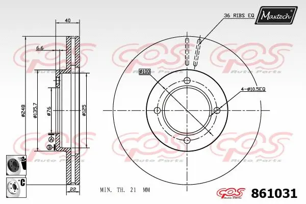 Brake Disc (871067)