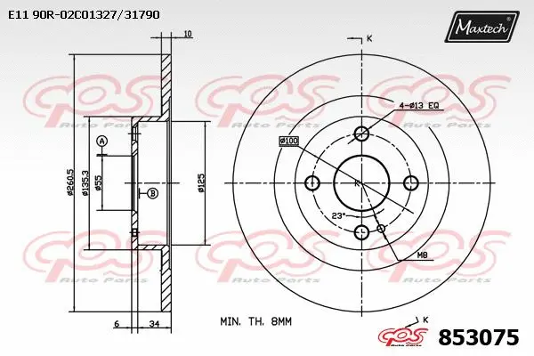 Piston, brake caliper (72948043)