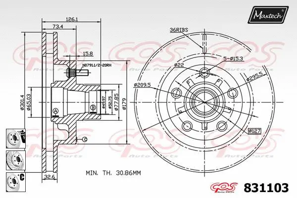 Repair Kit, brake caliper (70200617)