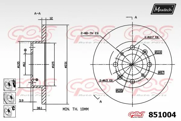 Repair Kit, brake caliper (70200343)