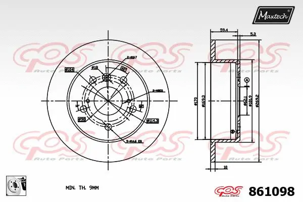 Guide Bolt, brake caliper (71810018)